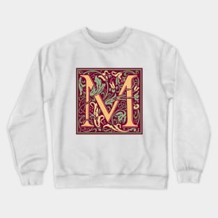 William Morris Vintage Letter M Crewneck Sweatshirt